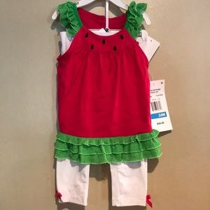 Rare Editions 2 piece watermelon set